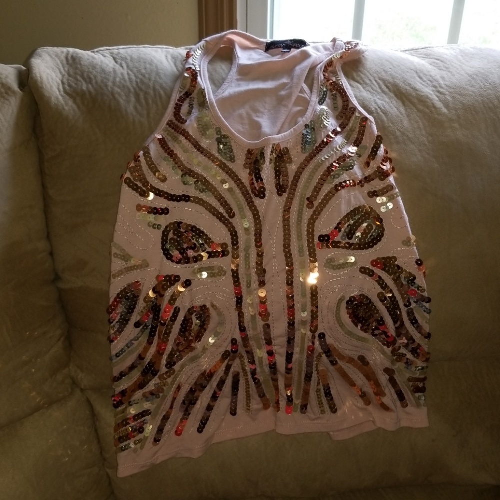 Sequins racerback tank